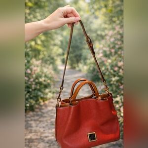 Dooney And Bourke Red Leather Handbag